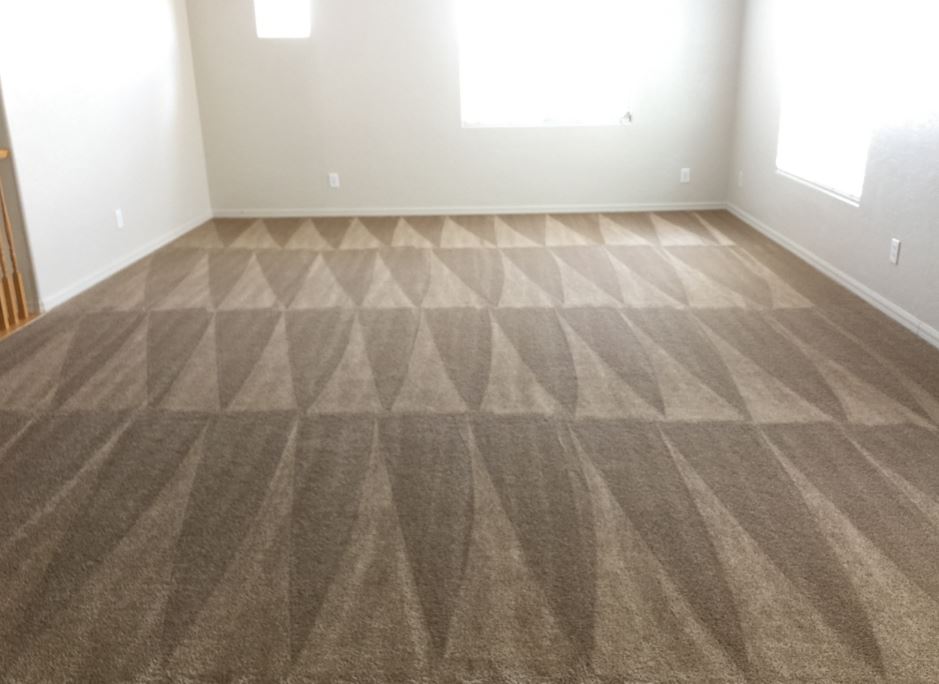 empty room after carpet cleaning service
